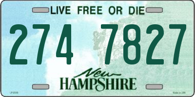 NH license plate 2747827