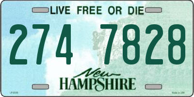 NH license plate 2747828