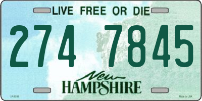 NH license plate 2747845