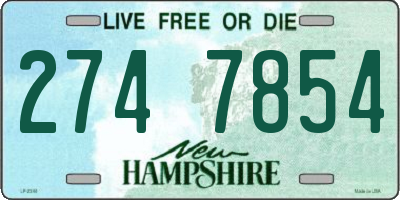 NH license plate 2747854