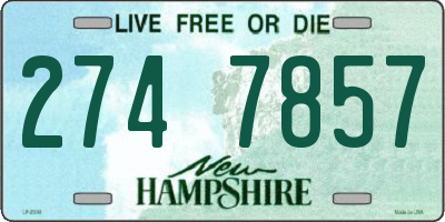NH license plate 2747857