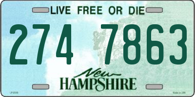 NH license plate 2747863