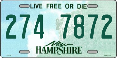 NH license plate 2747872