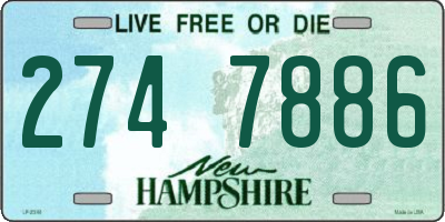 NH license plate 2747886