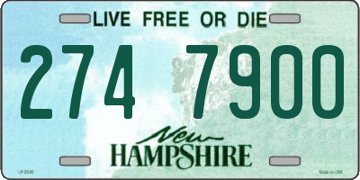 NH license plate 2747900