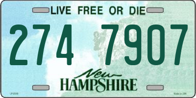 NH license plate 2747907