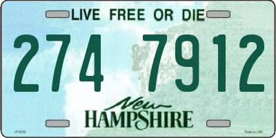 NH license plate 2747912