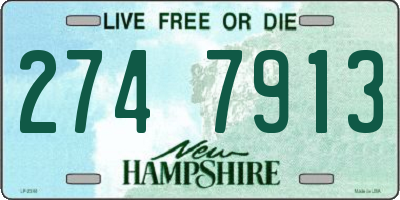 NH license plate 2747913