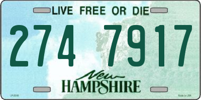 NH license plate 2747917