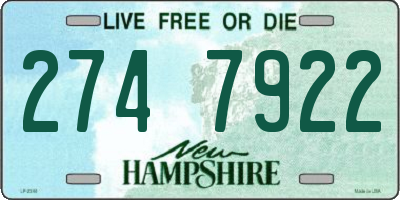 NH license plate 2747922