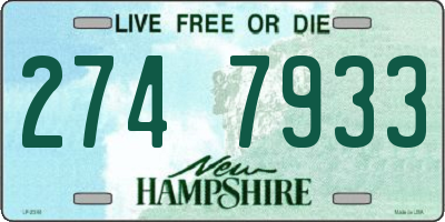 NH license plate 2747933