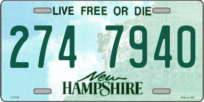 NH license plate 2747940