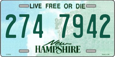 NH license plate 2747942