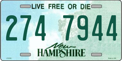 NH license plate 2747944