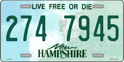NH license plate 2747945