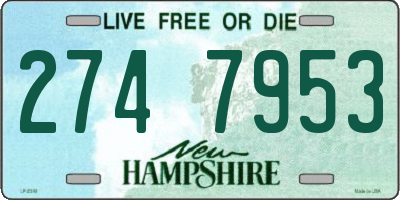 NH license plate 2747953