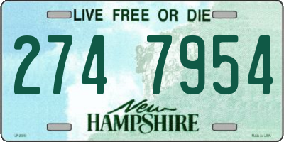 NH license plate 2747954