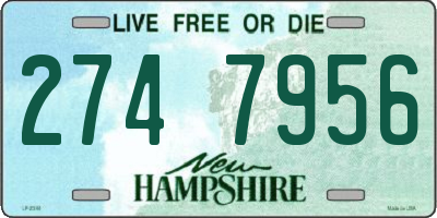 NH license plate 2747956