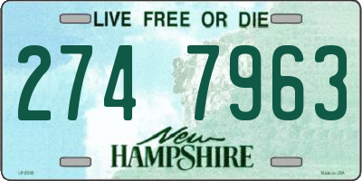 NH license plate 2747963