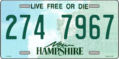 NH license plate 2747967