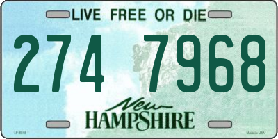 NH license plate 2747968