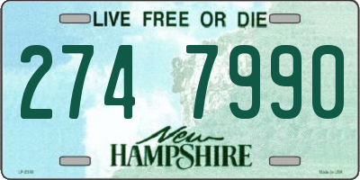 NH license plate 2747990