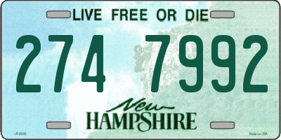 NH license plate 2747992