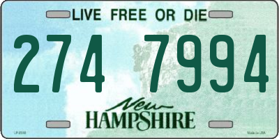 NH license plate 2747994