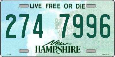 NH license plate 2747996