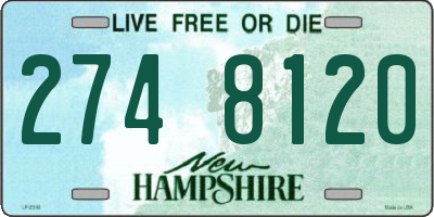 NH license plate 2748120