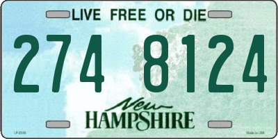 NH license plate 2748124