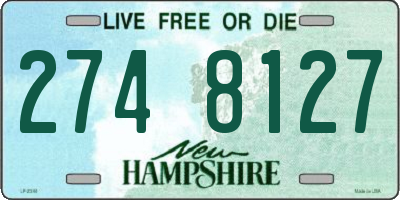 NH license plate 2748127