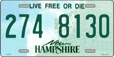 NH license plate 2748130