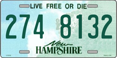 NH license plate 2748132