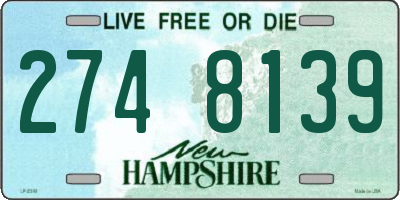 NH license plate 2748139