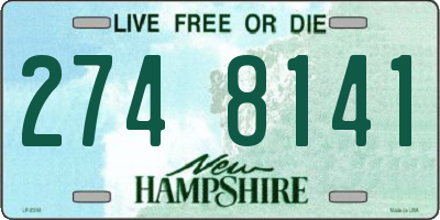 NH license plate 2748141
