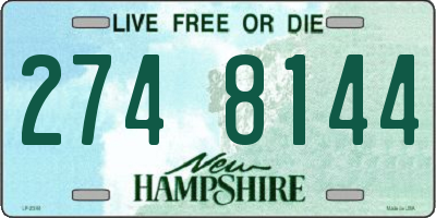 NH license plate 2748144
