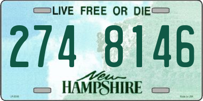 NH license plate 2748146
