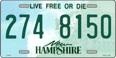 NH license plate 2748150