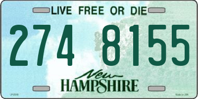 NH license plate 2748155
