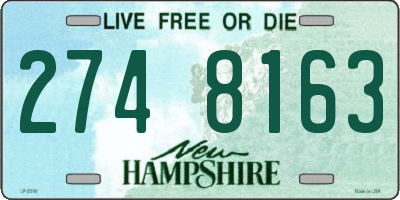 NH license plate 2748163