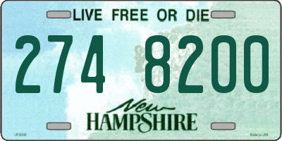 NH license plate 2748200