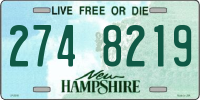 NH license plate 2748219