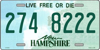 NH license plate 2748222