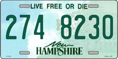NH license plate 2748230