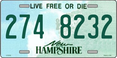 NH license plate 2748232
