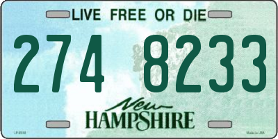 NH license plate 2748233