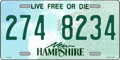 NH license plate 2748234