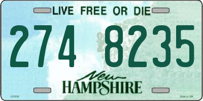 NH license plate 2748235
