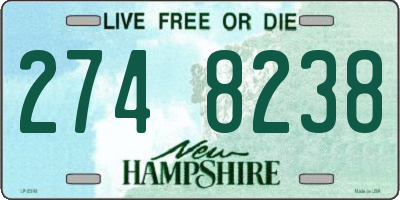NH license plate 2748238